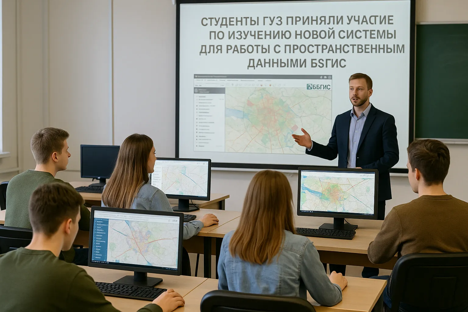 Обучение студентов работе с геоинформационной системой